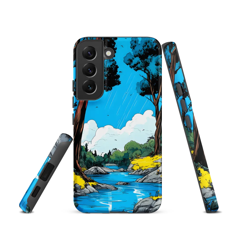 Tranquil River in a Comic Landscape