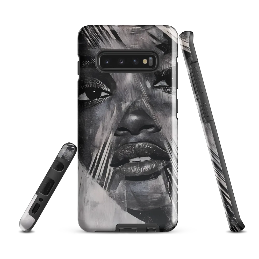 Fragmented Reflections: A Contemporary Portrait | Phone Case |  S10 Plus | Tough Case | Glossy