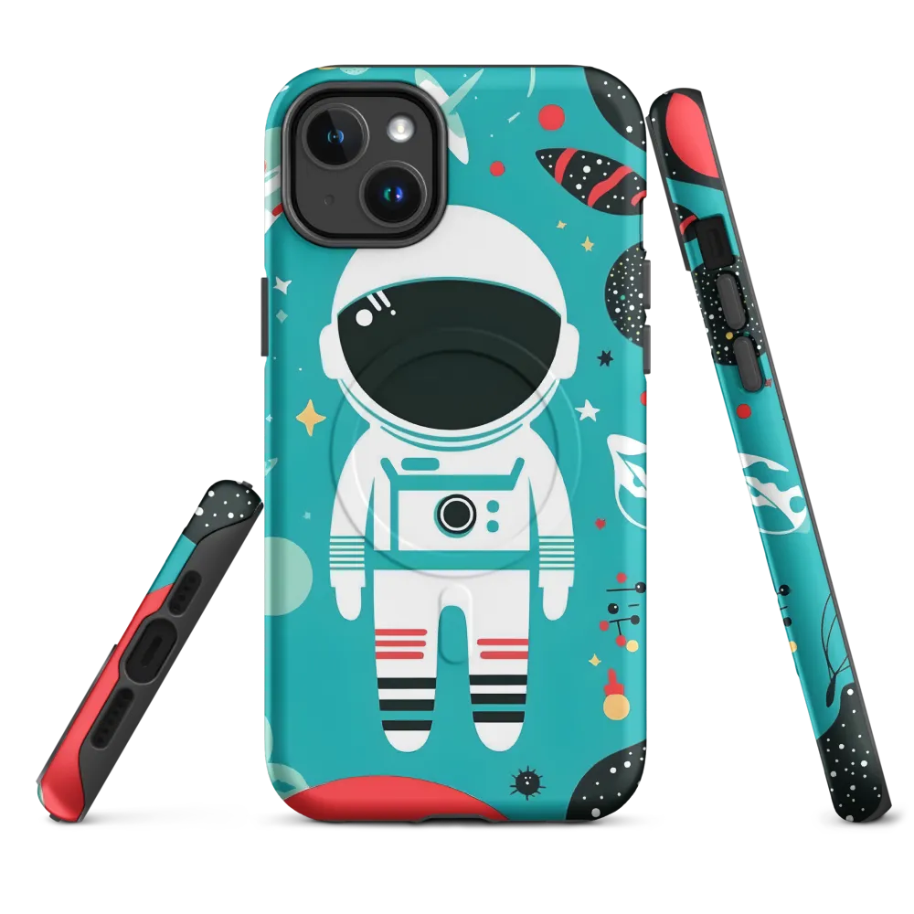 Whimsical Astronaut in Cosmic Wonderland