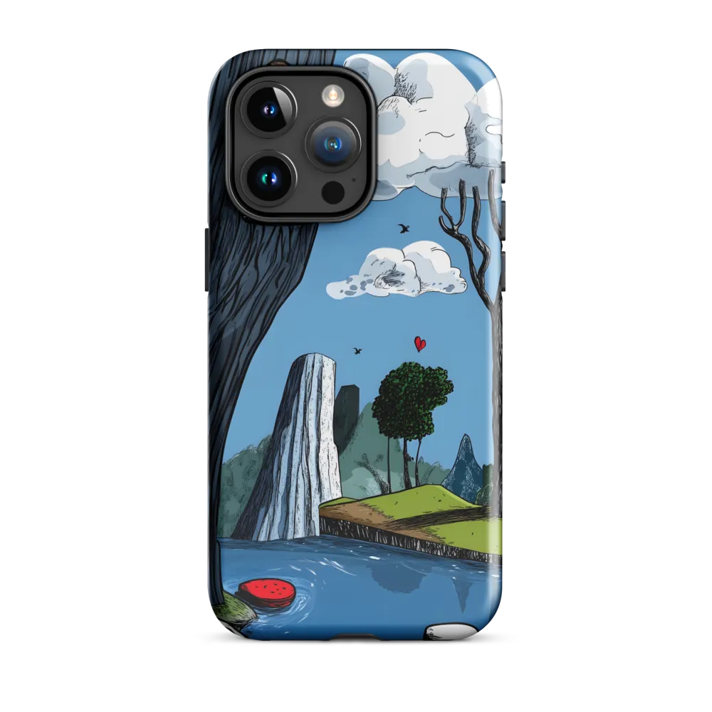 Whimsical Cliffside Reflections