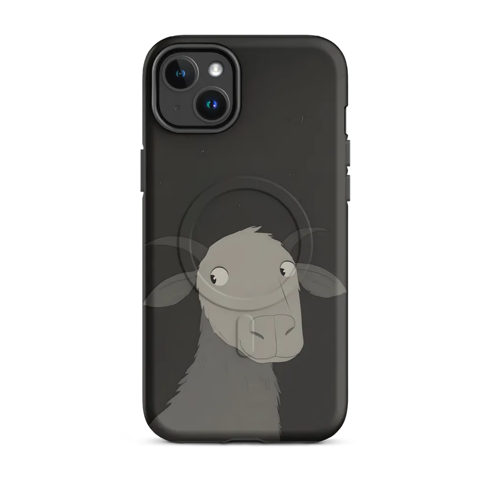 Whimsical Goat in Darkness