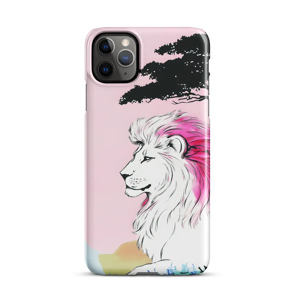 Serene Majesty: A Lion's Profile | Phone Case |  11 Pro Max | Snap Case | Glossy