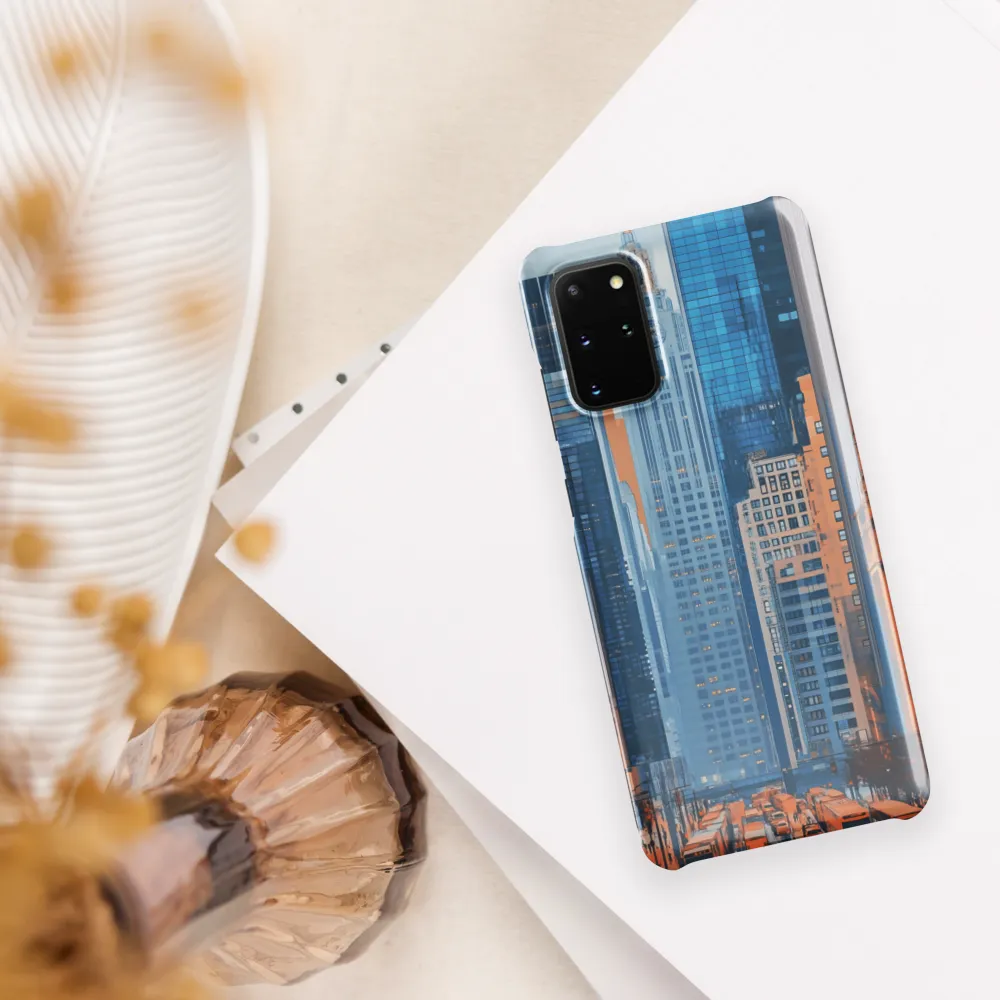 Urban Symphony in Blue and Orange