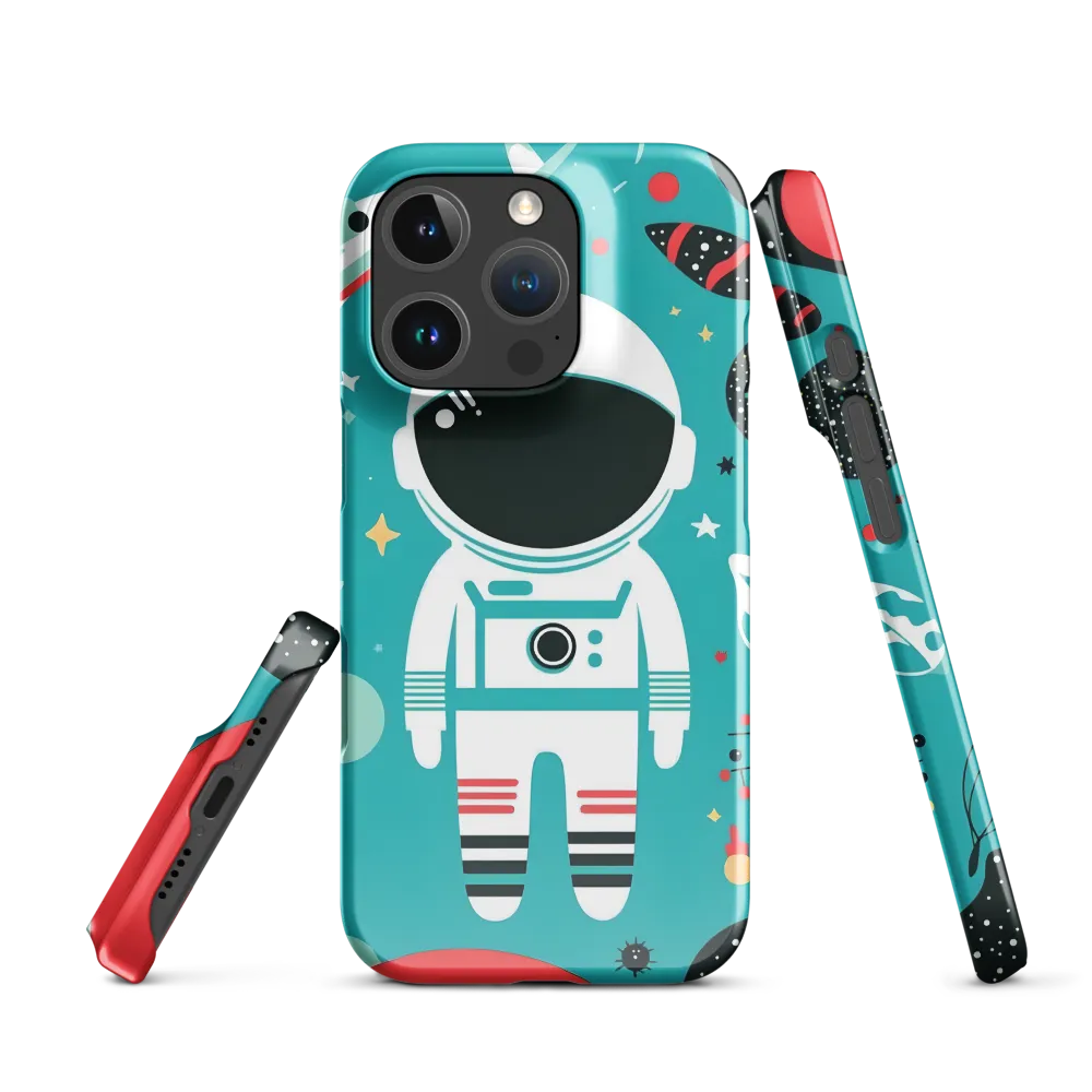 Whimsical Astronaut in Cosmic Wonderland | Phone Case |  16 Pro | Snap Case | Glossy