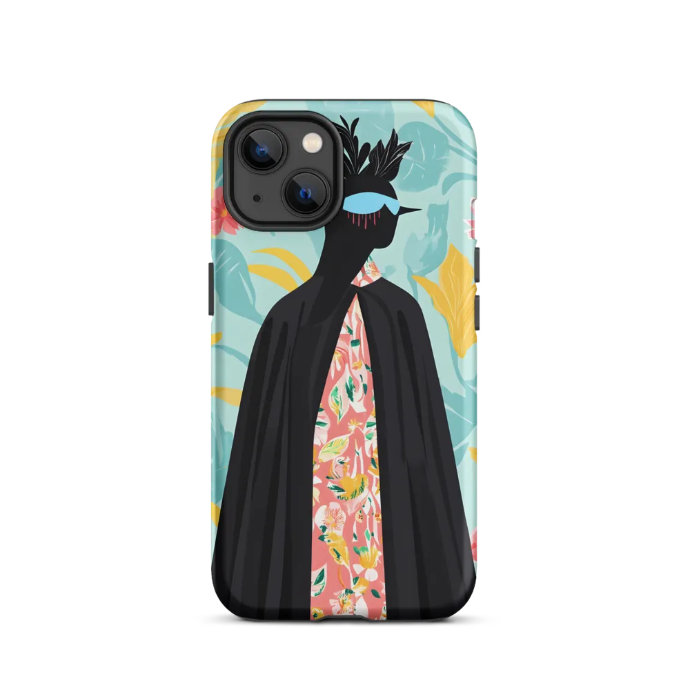Silhouette with Floral Panel
