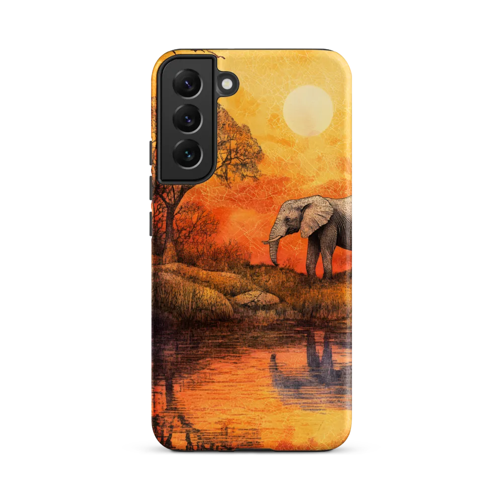 Elephant's Serenity at Dusk