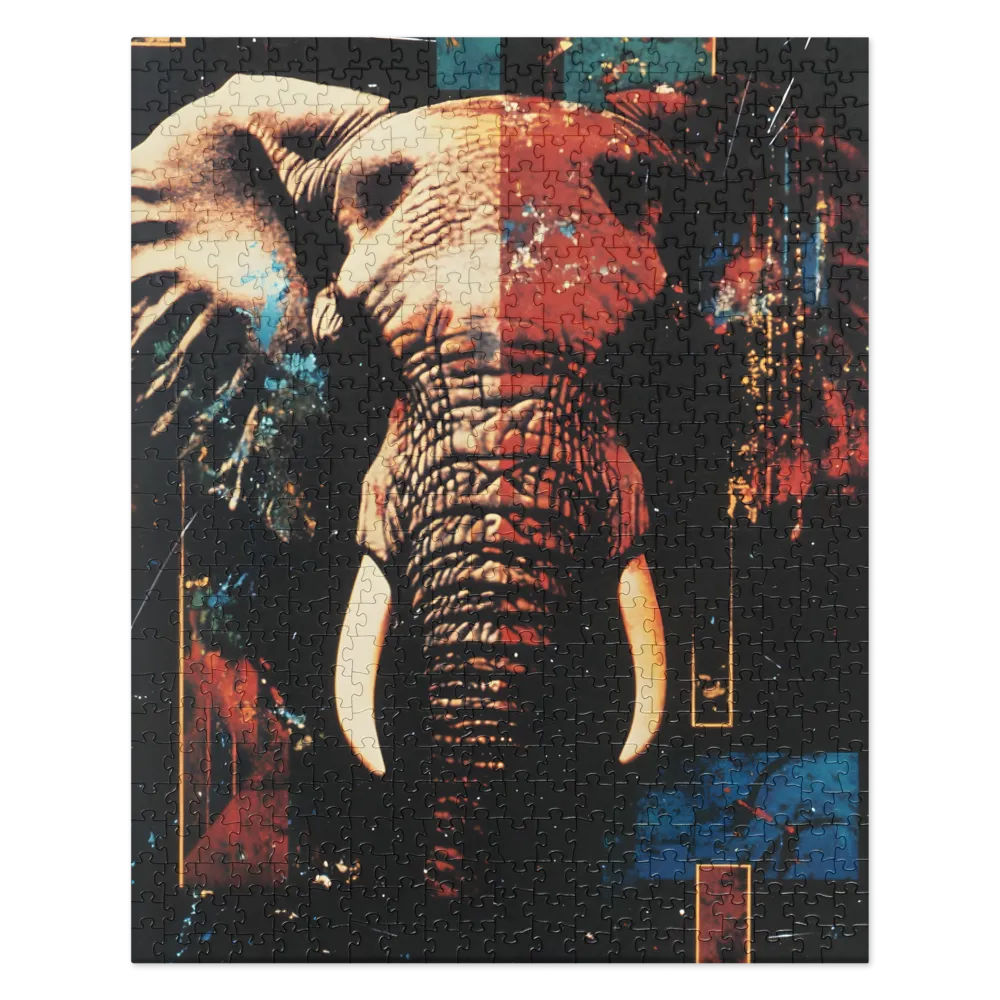 Majestic Mosaic: The Elephant | Jigsaw Puzzle | 520 pieces