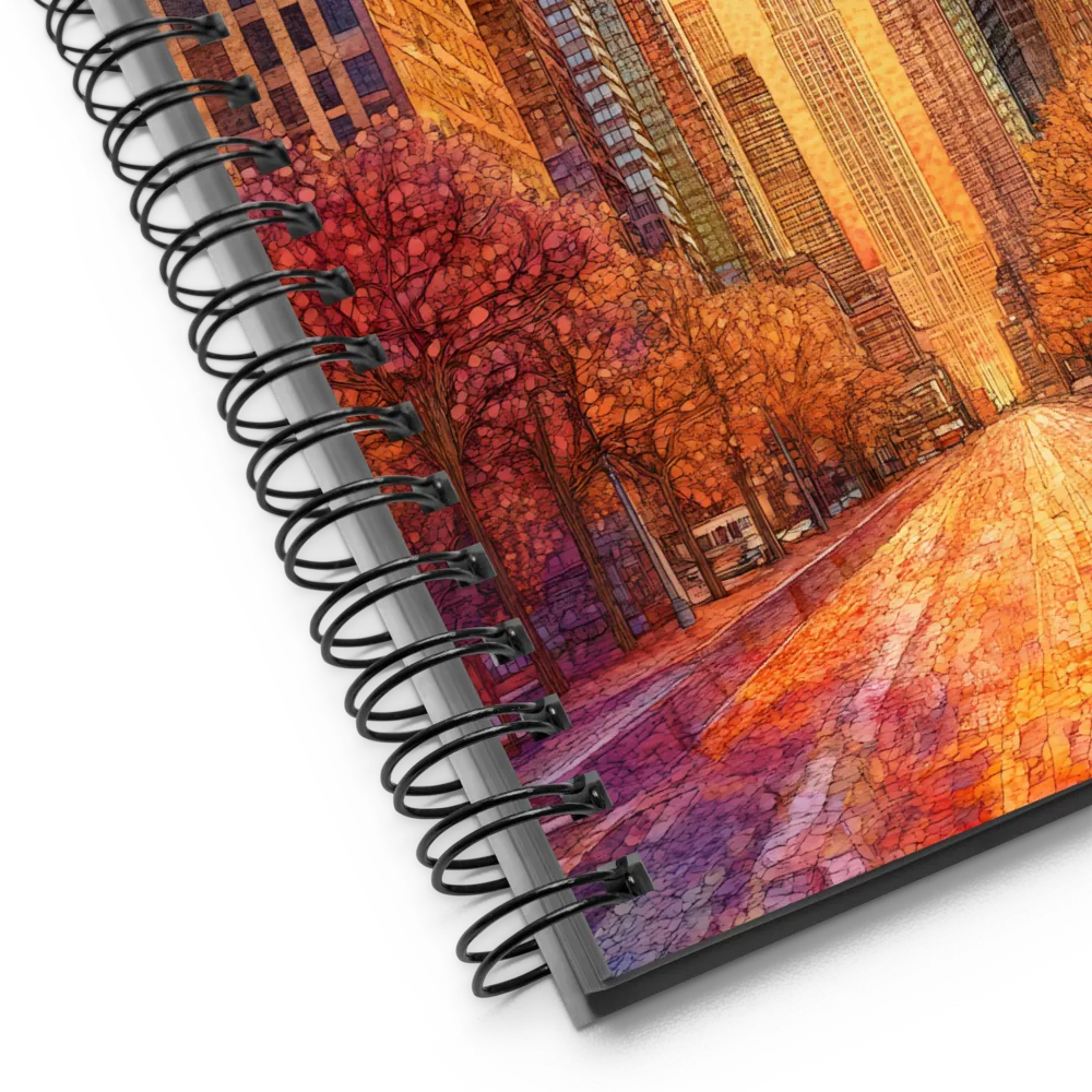 Urban Serenity at Dusk | Spiral Notebook