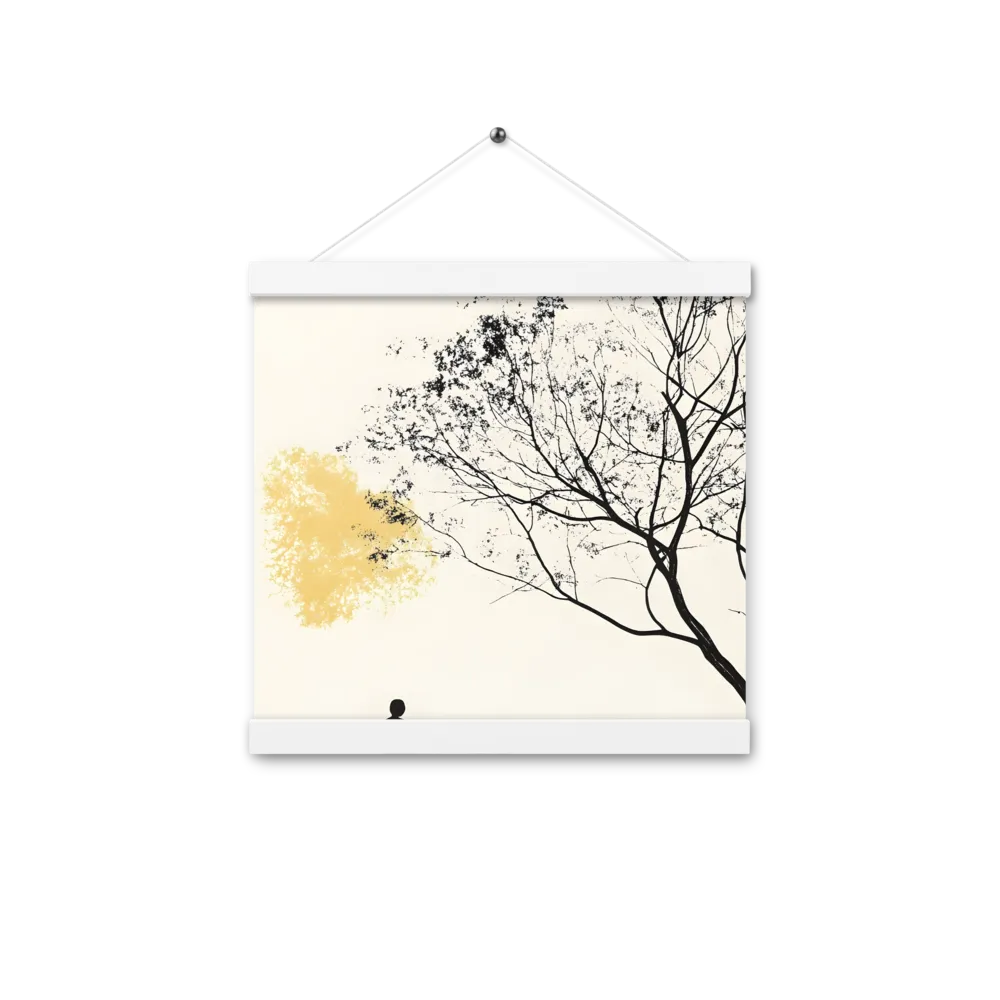 Whispers of Solitude | Poster With White Wood Hanger | 12″×12″