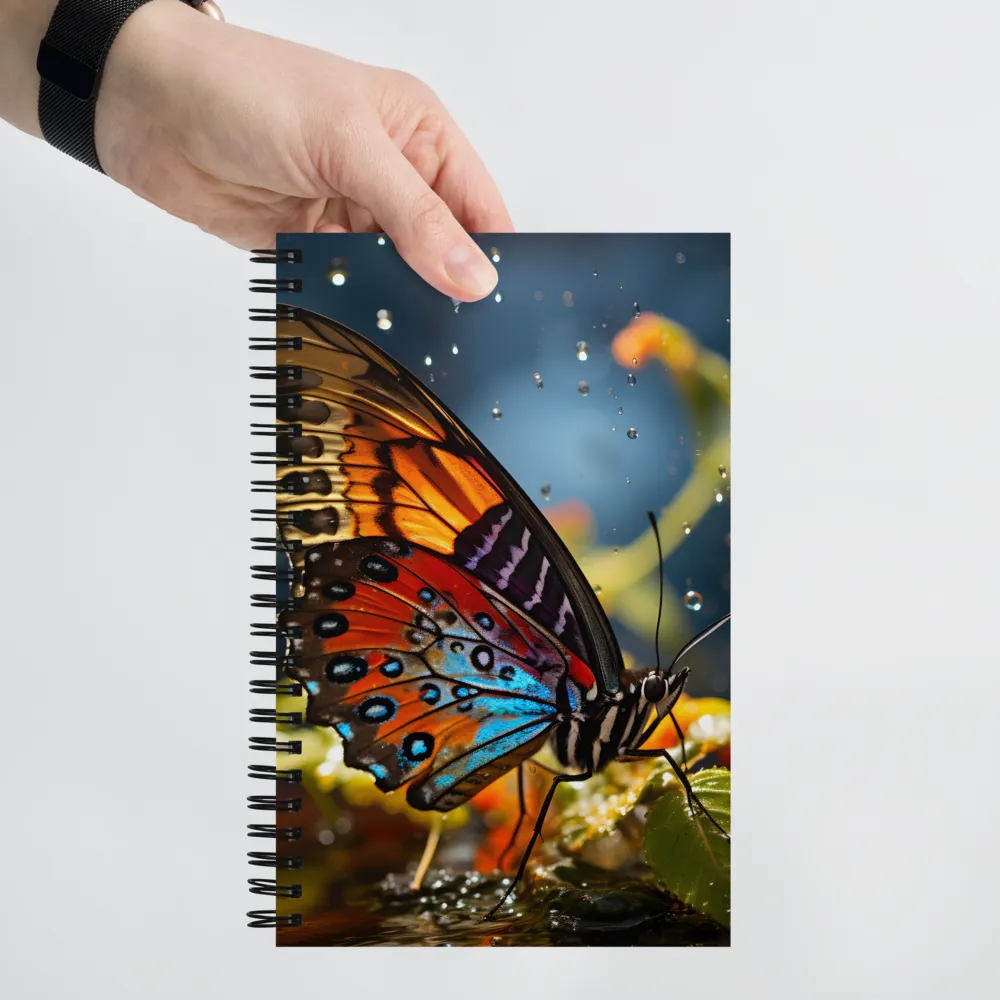 Dance of Colors: The Butterfly's Elegance | Spiral Notebook