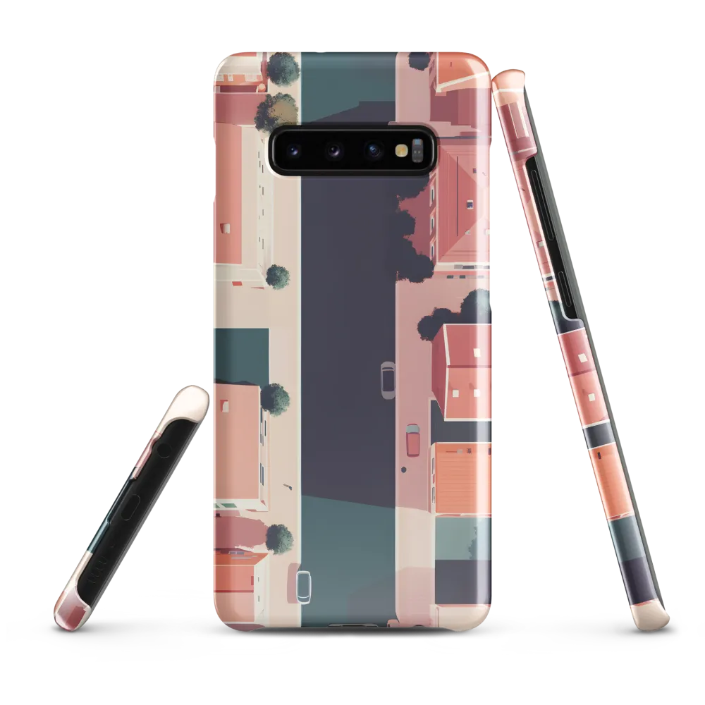 Aerial Serenity: The Tranquil Urban Landscape | Phone Case |  S10 Plus | Snap Case | Glossy