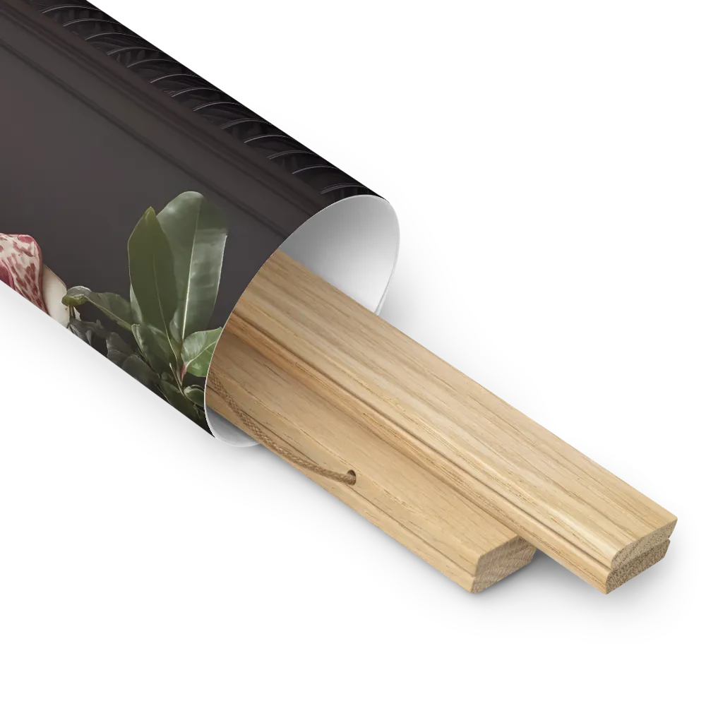 Elegance in Contrast: A Modern Interior Design | Poster With Oak Wood Hanger | 14″×14″