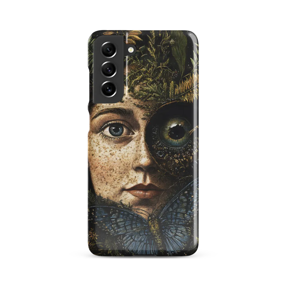 Nature's Embrace: A Surreal Portrait | Phone Case |  S21 FE | Snap Case | Glossy