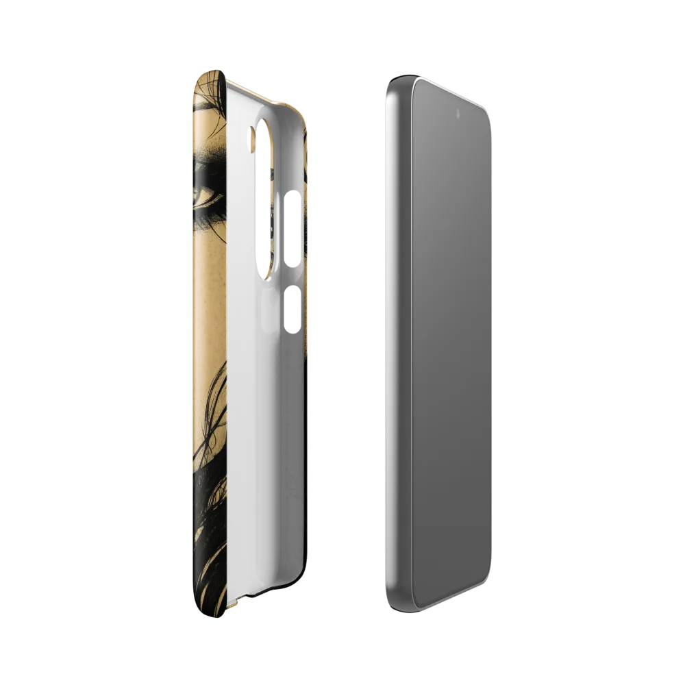 Enigmatic Gaze | Phone Case |  S23 | Snap Case | Glossy