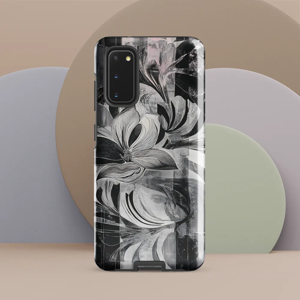 Floral Fusion in Monochrome