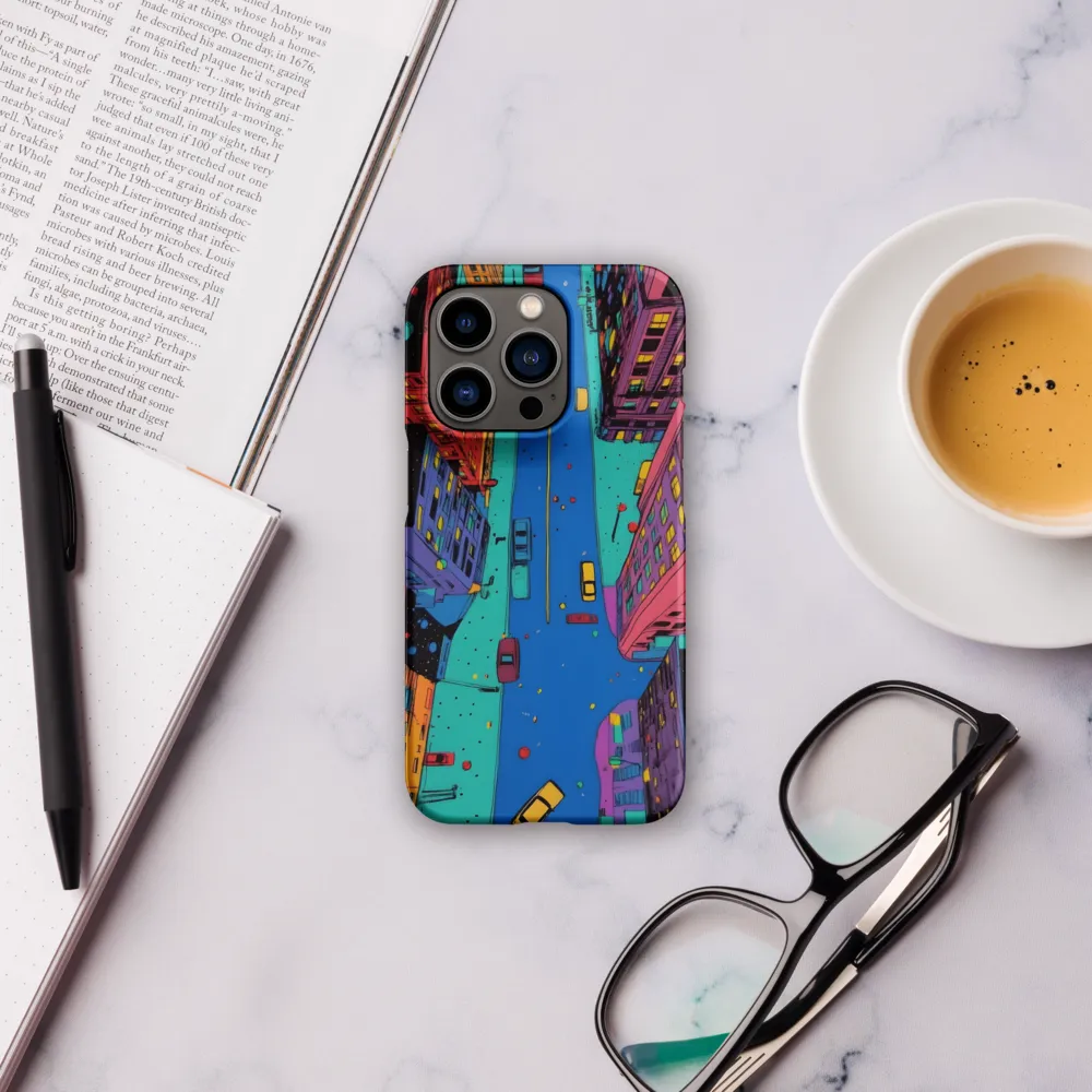 Aerial Dreamscape: The Pulse of Urban Life | Phone Case |  14 Pro | Snap Case | Matte