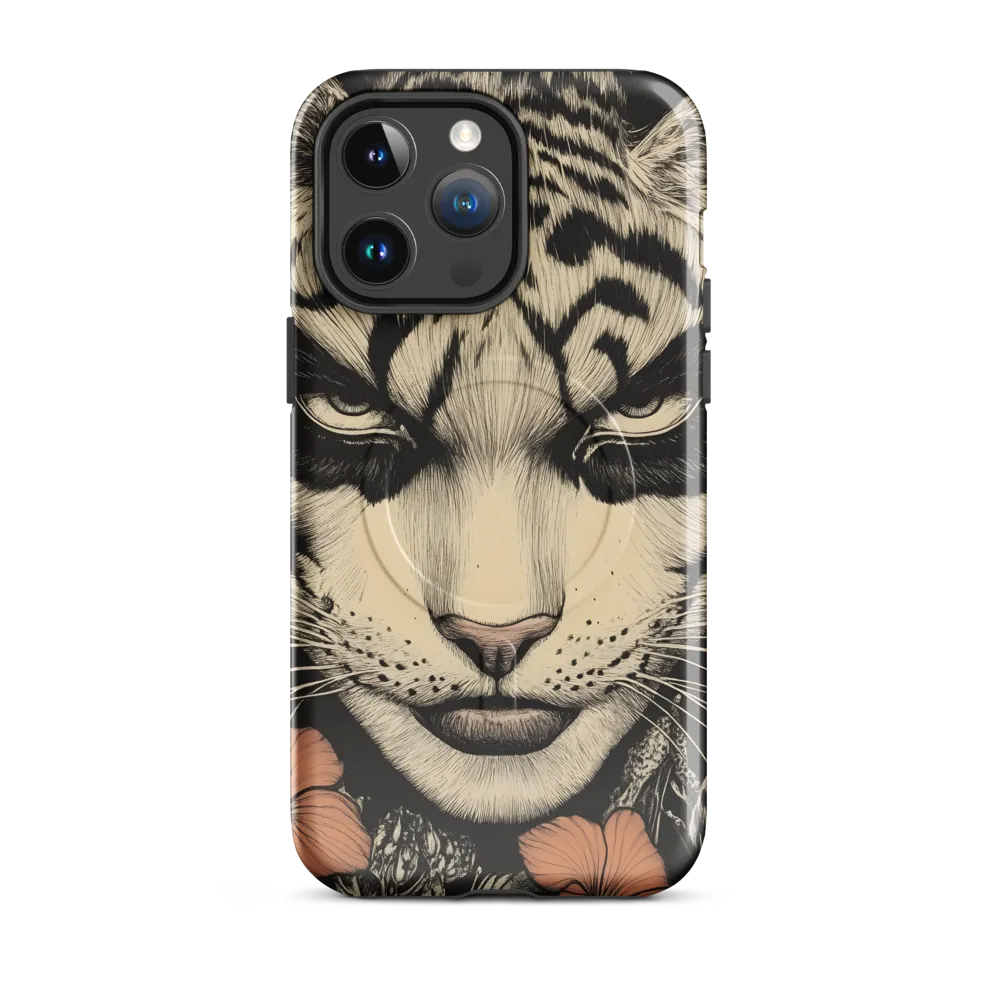 Feline Majesty: The Human-Leopard Connection | Phone Case |  14 Pro Max | MagSafe® Tough Case | Glossy
