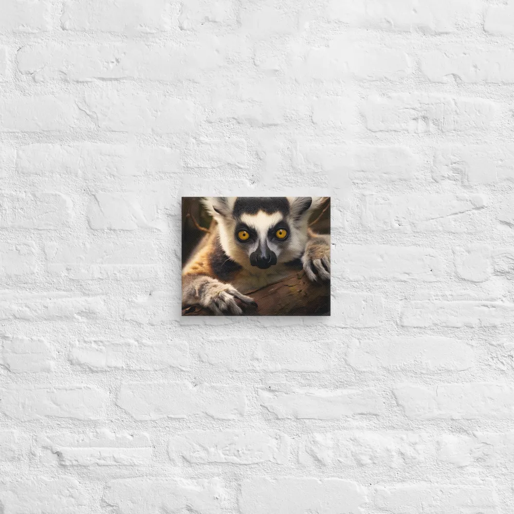 The Watchful Lemur | Canvas | 8″×10″