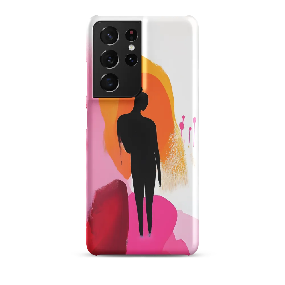 Silhouette in Colorful Abstraction
