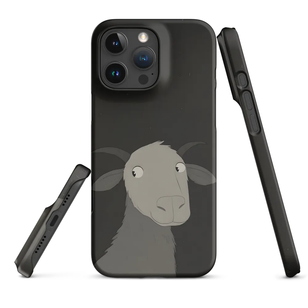 Whimsical Goat in Darkness
