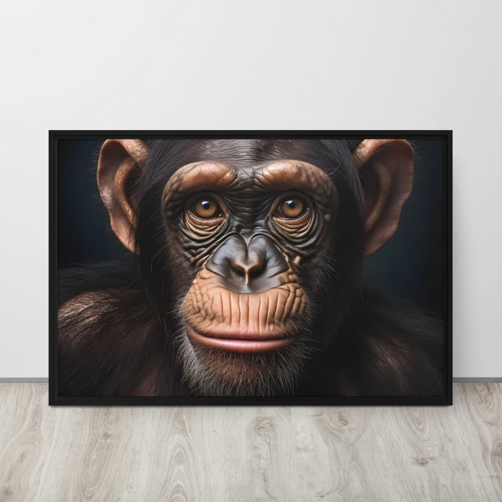 Whispers of Curiosity | Canvas with Black Frame | 24″×36″