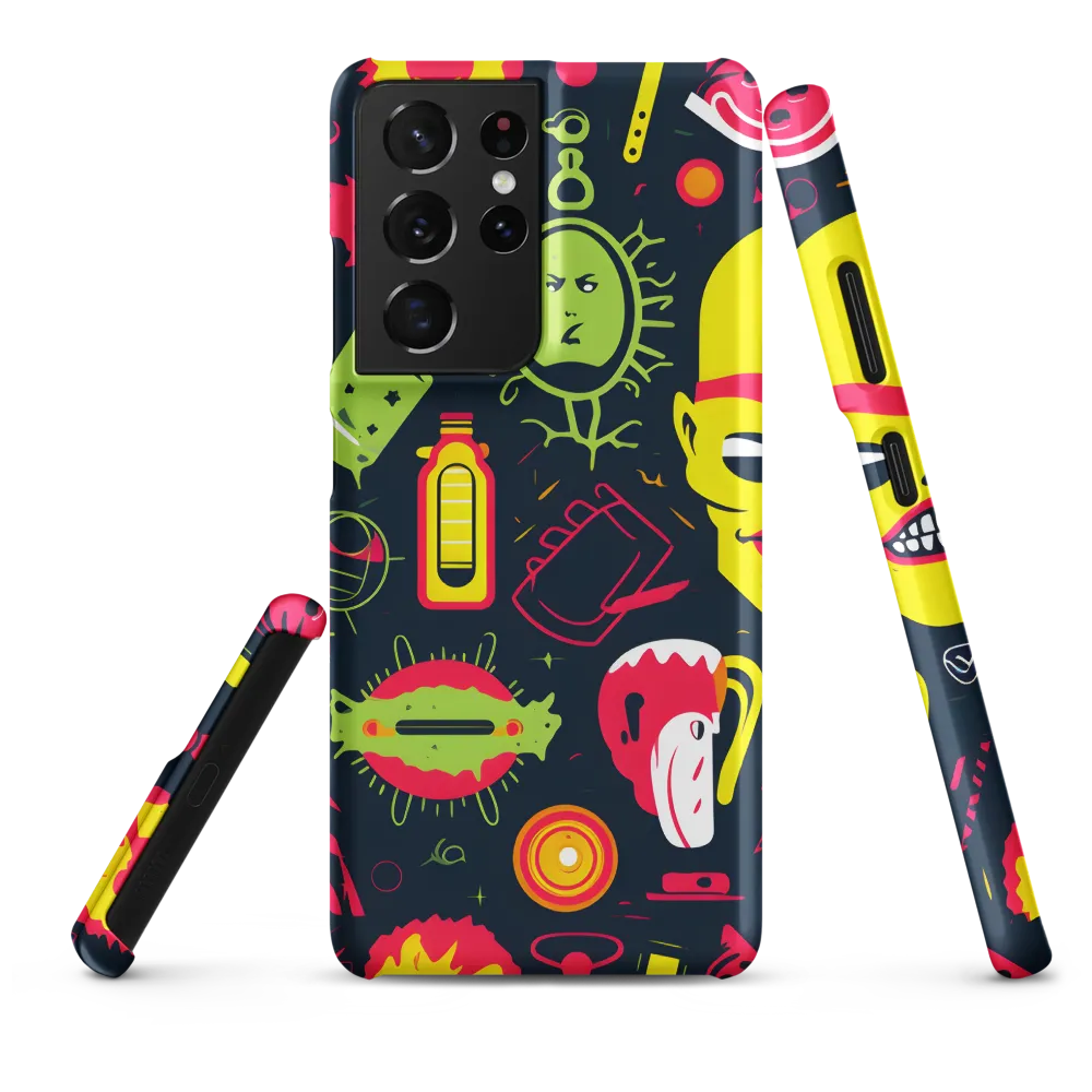 Neon Revelry: A Quirky Exploration of Modern Pop Art