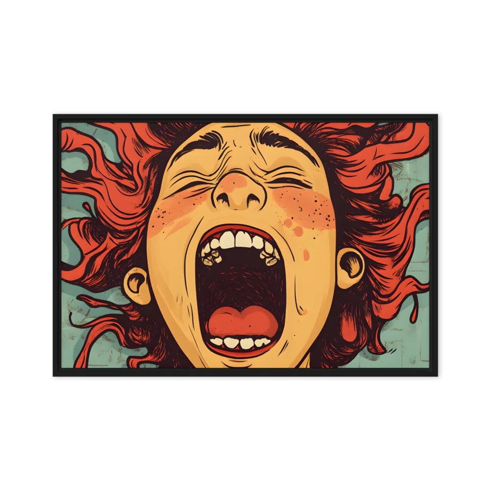 Fury Unleashed | Canvas with Black Frame | 20″×30″