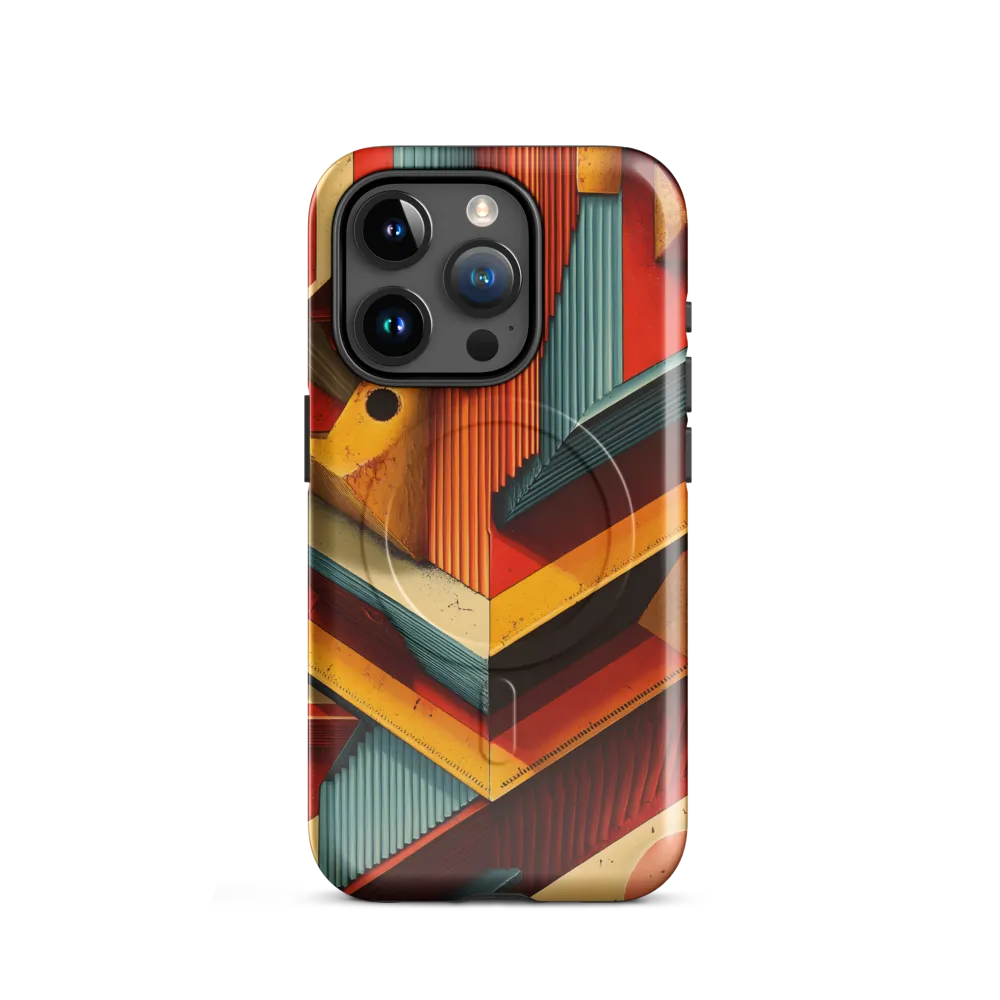 Geometric Harmony | Phone Case |  15 Pro | MagSafe® Tough Case | Glossy