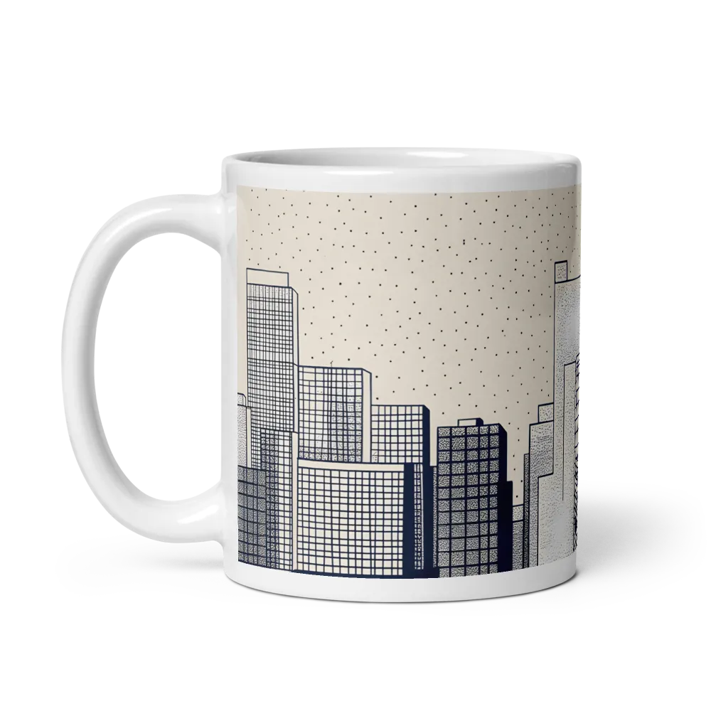 Urban Patterns: A Minimalist Skyline | Mug with White inside | 11 oz