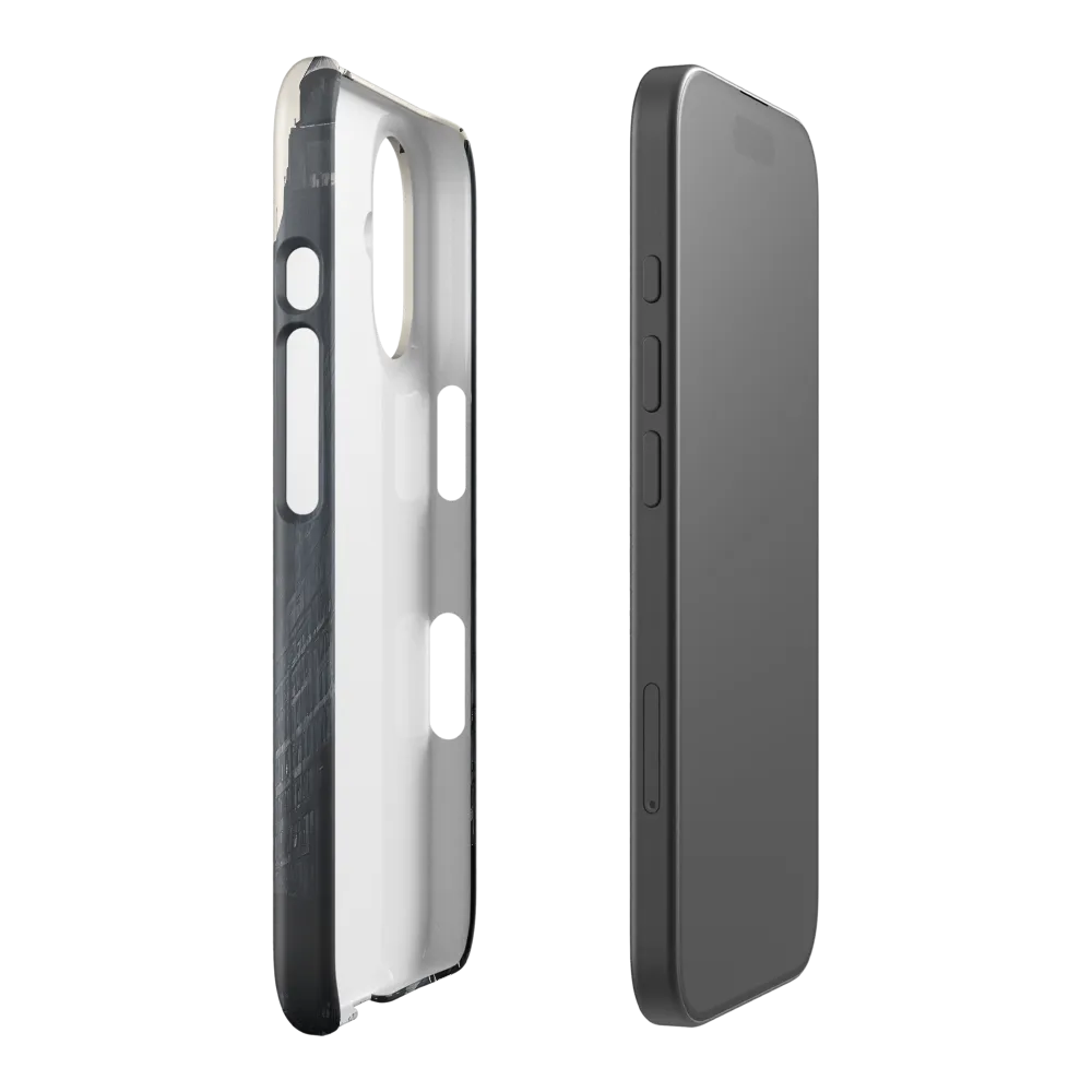 City Whispers: A Monochrome Reflection | Phone Case |  16 | Snap Case | Glossy