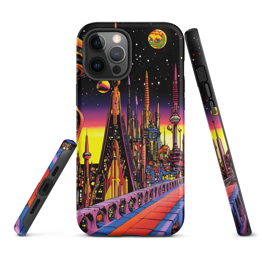 Futuristic Cosmos: A Journey Through Neon Cities