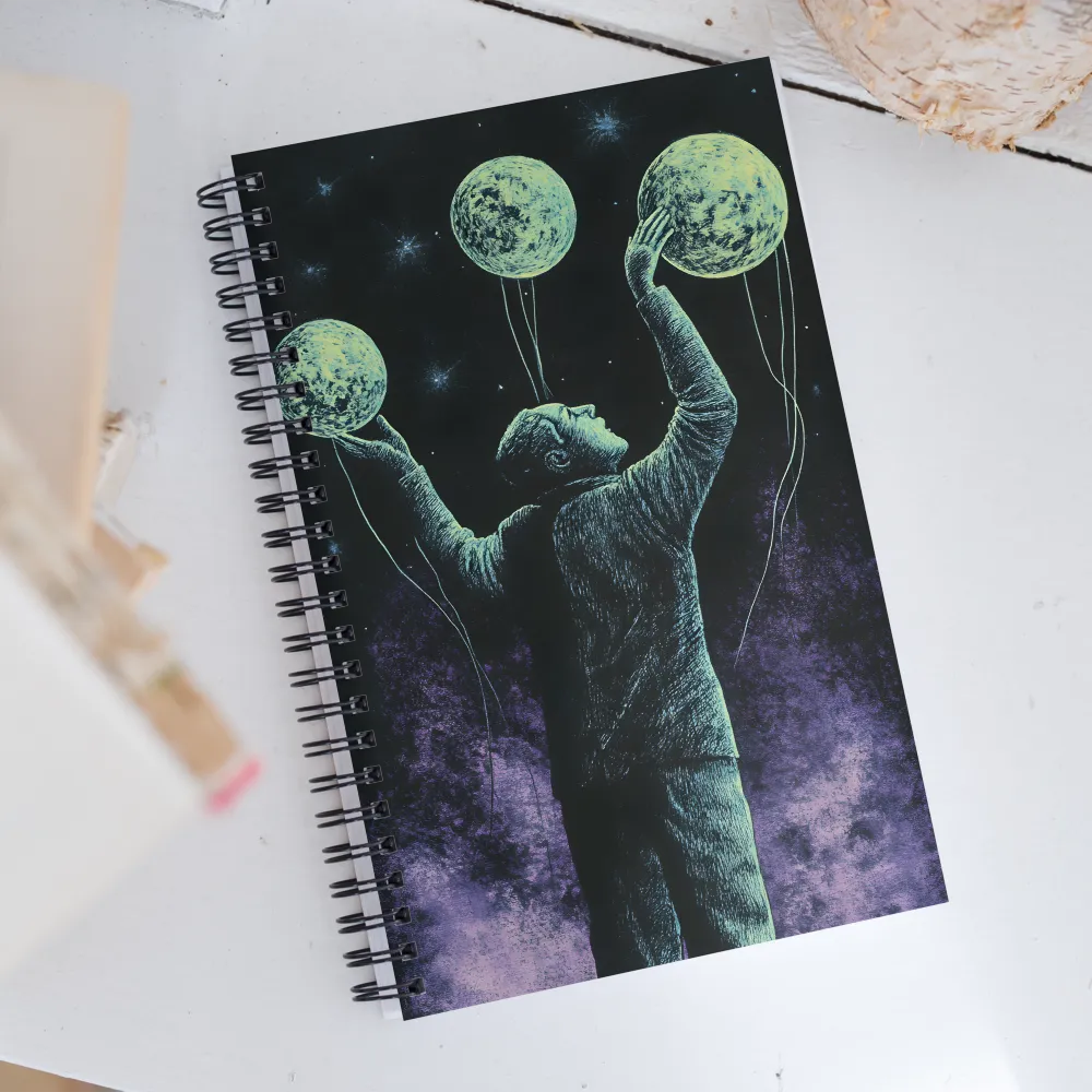 Reaching for the Moons | Spiral Notebook