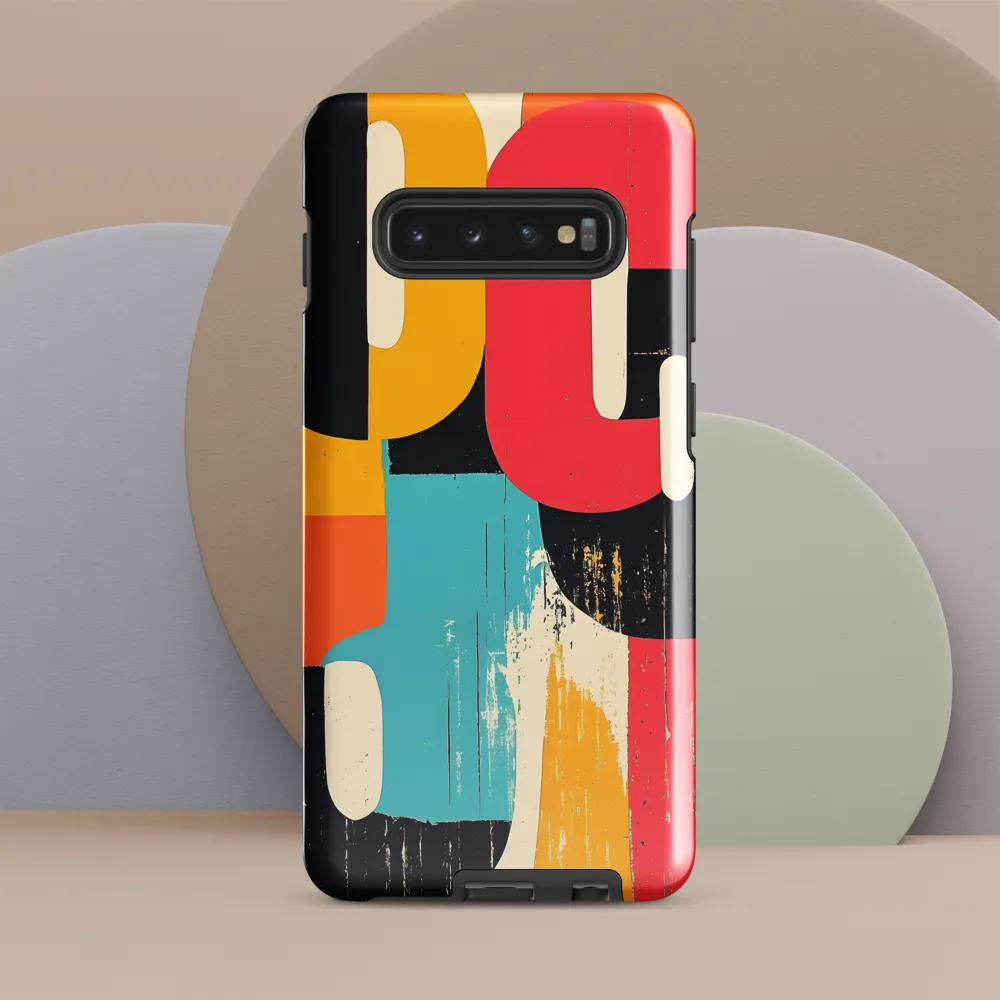 Colorful Curves: Numbers in Harmony | Phone Case |  S10 Plus | Tough Case | Glossy