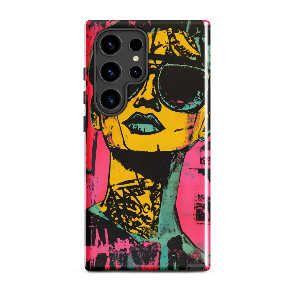 Confident Portrait in Neon Colors