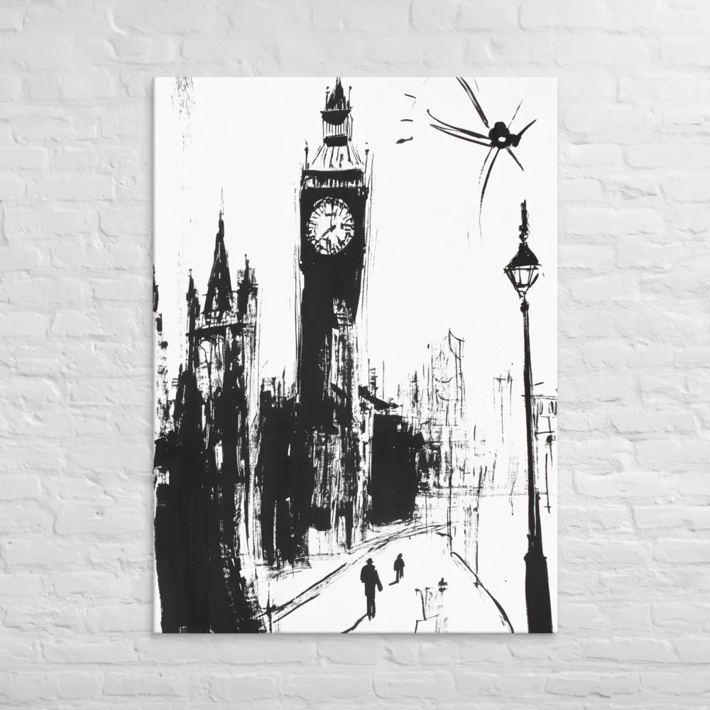 Clock Tower in Motion | Canvas | 40″×55″