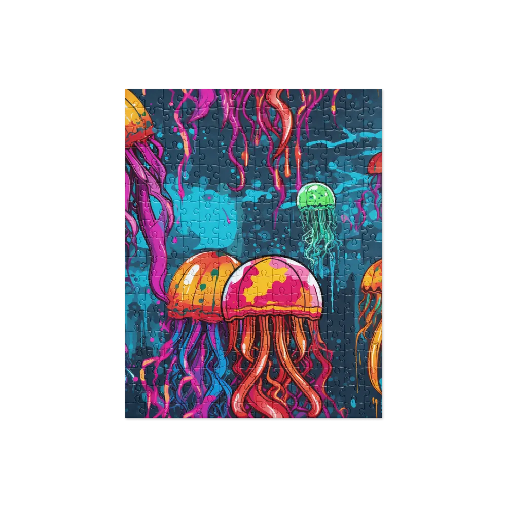 Underwater Symphony of Jellyfish | Jigsaw Puzzle | 252 pieces