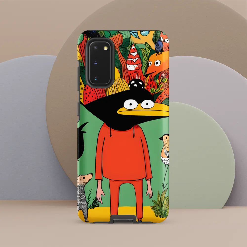 Whimsical Encounter in a Colorful Jungle