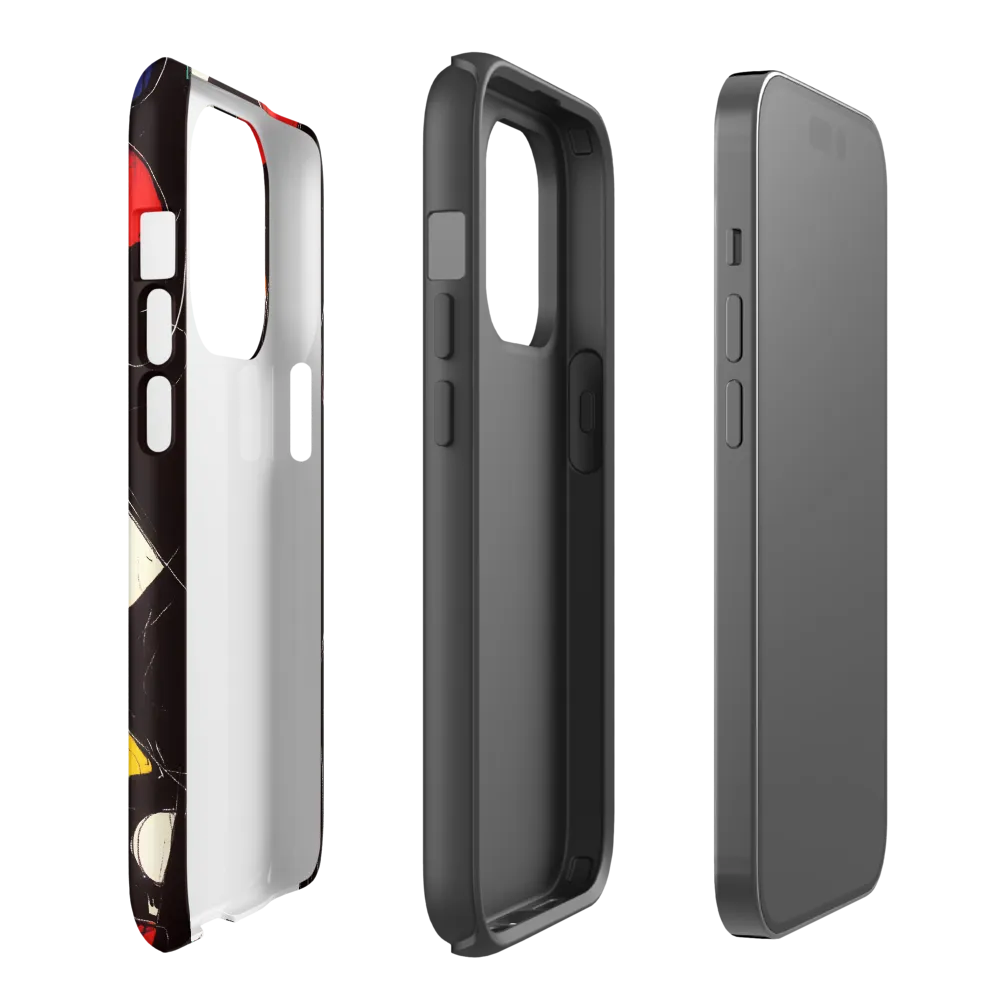 Vibrant Geometric Symphony | Phone Case |  14 Pro | Tough Case | Matte
