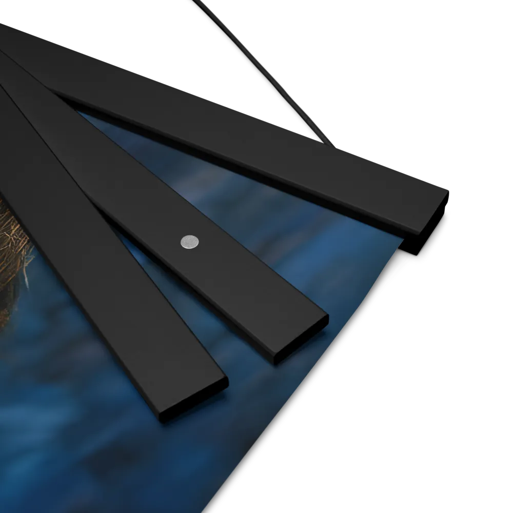 Whispers of Tranquility | Poster With Black Wood Hanger | 16″×16″