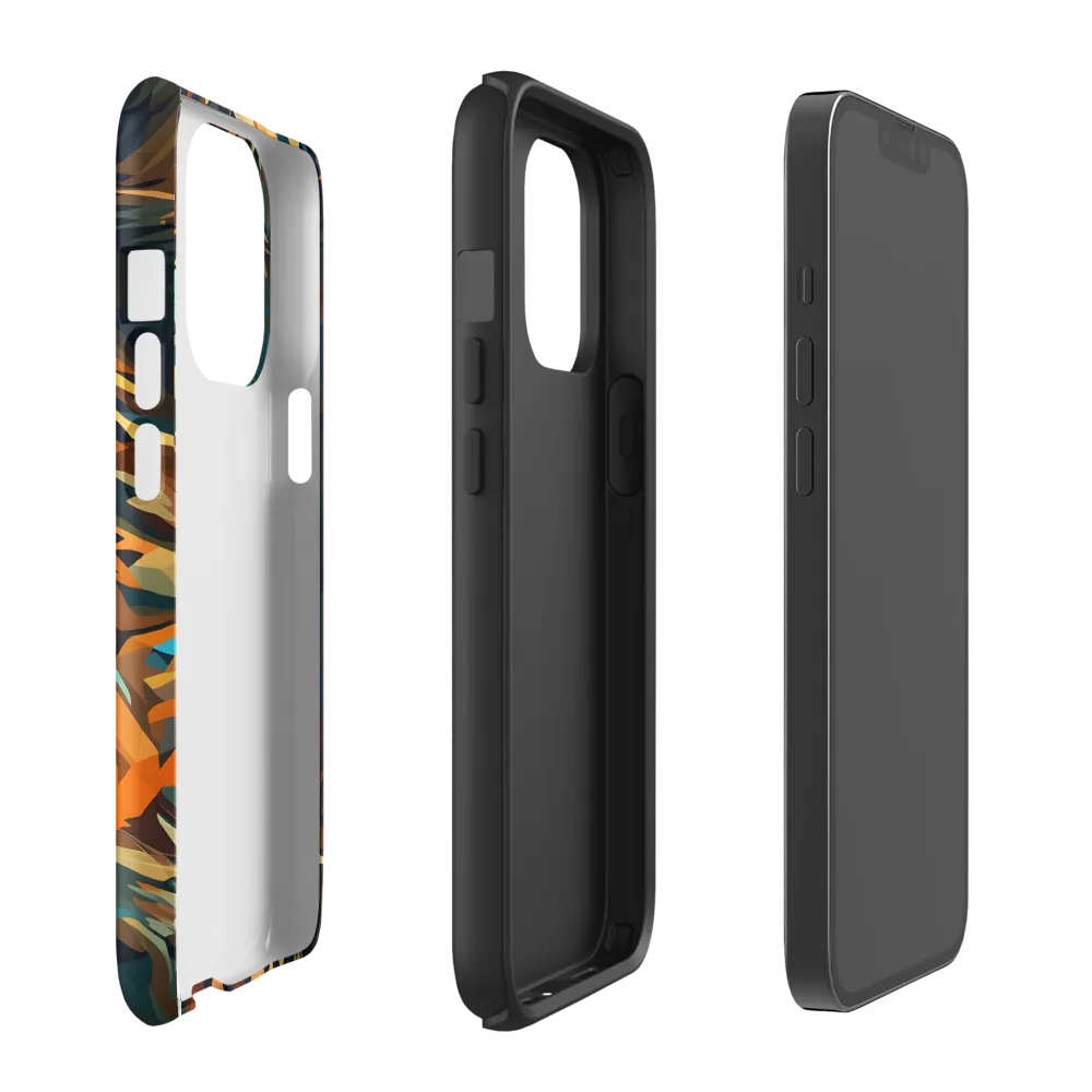 Wild Symphony: Abstract Tigers | Phone Case |  13 Pro | Tough Case | Matte