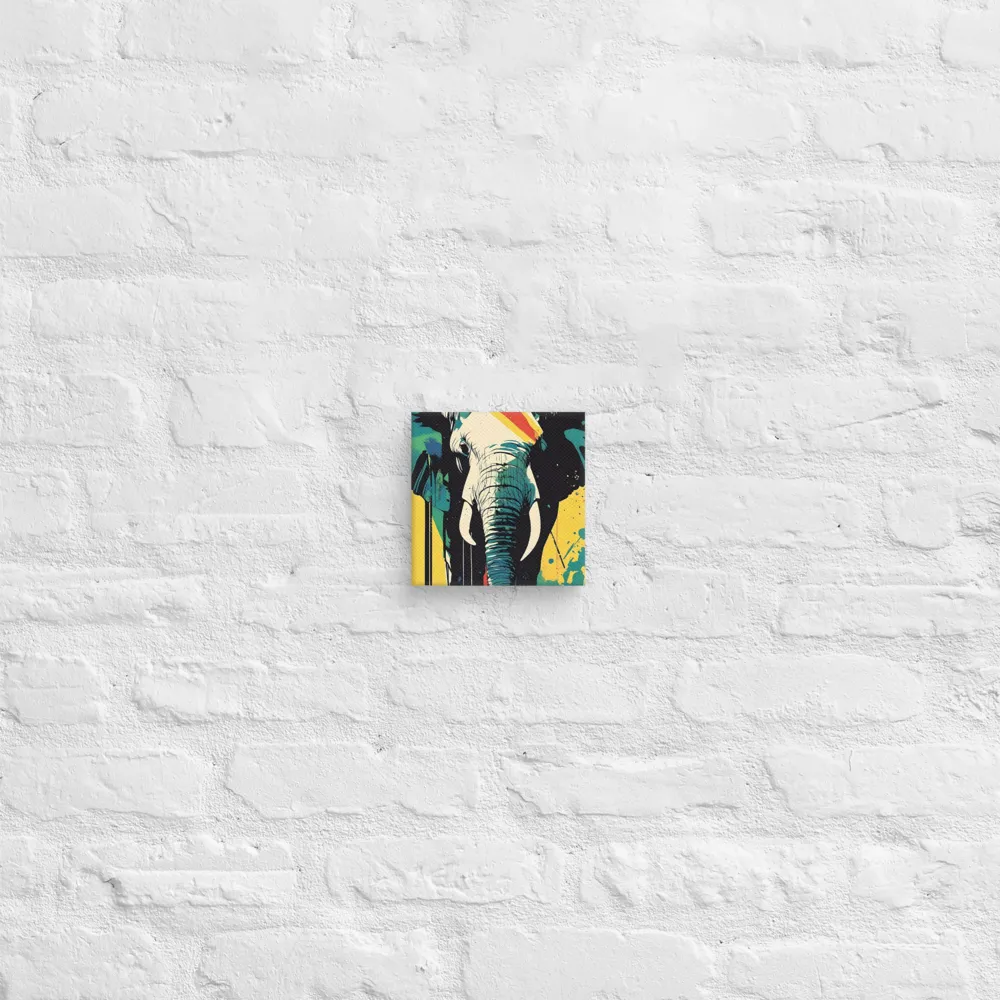 Elegance of the Wild: A Colorful Harmony | Canvas | 6″×6″