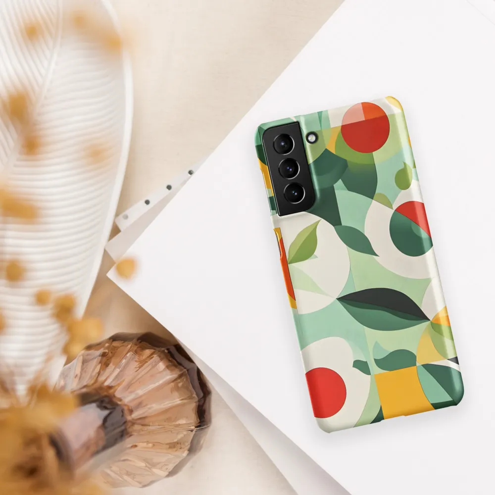 Harmony in Shapes: A Playful Abstract Design | Phone Case |  S21 Plus | Snap Case | Matte
