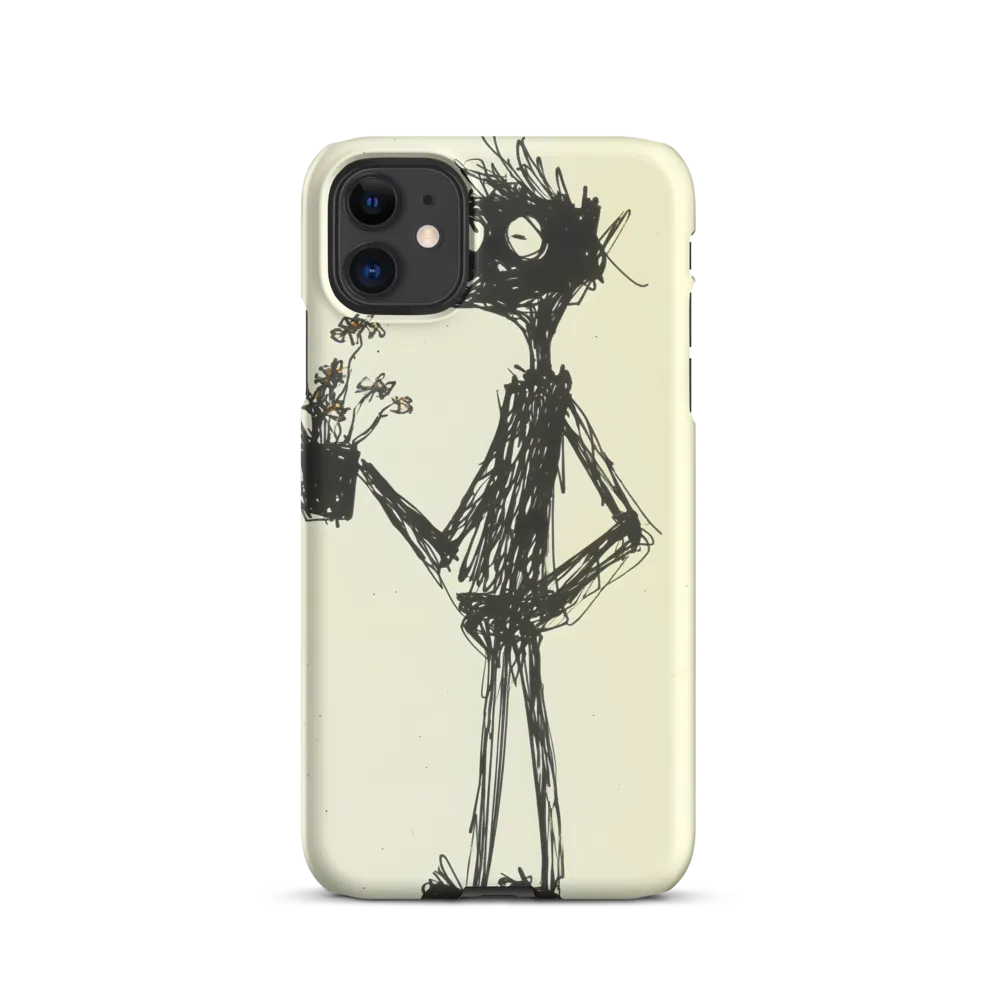 Whimsical Figure with Flowers