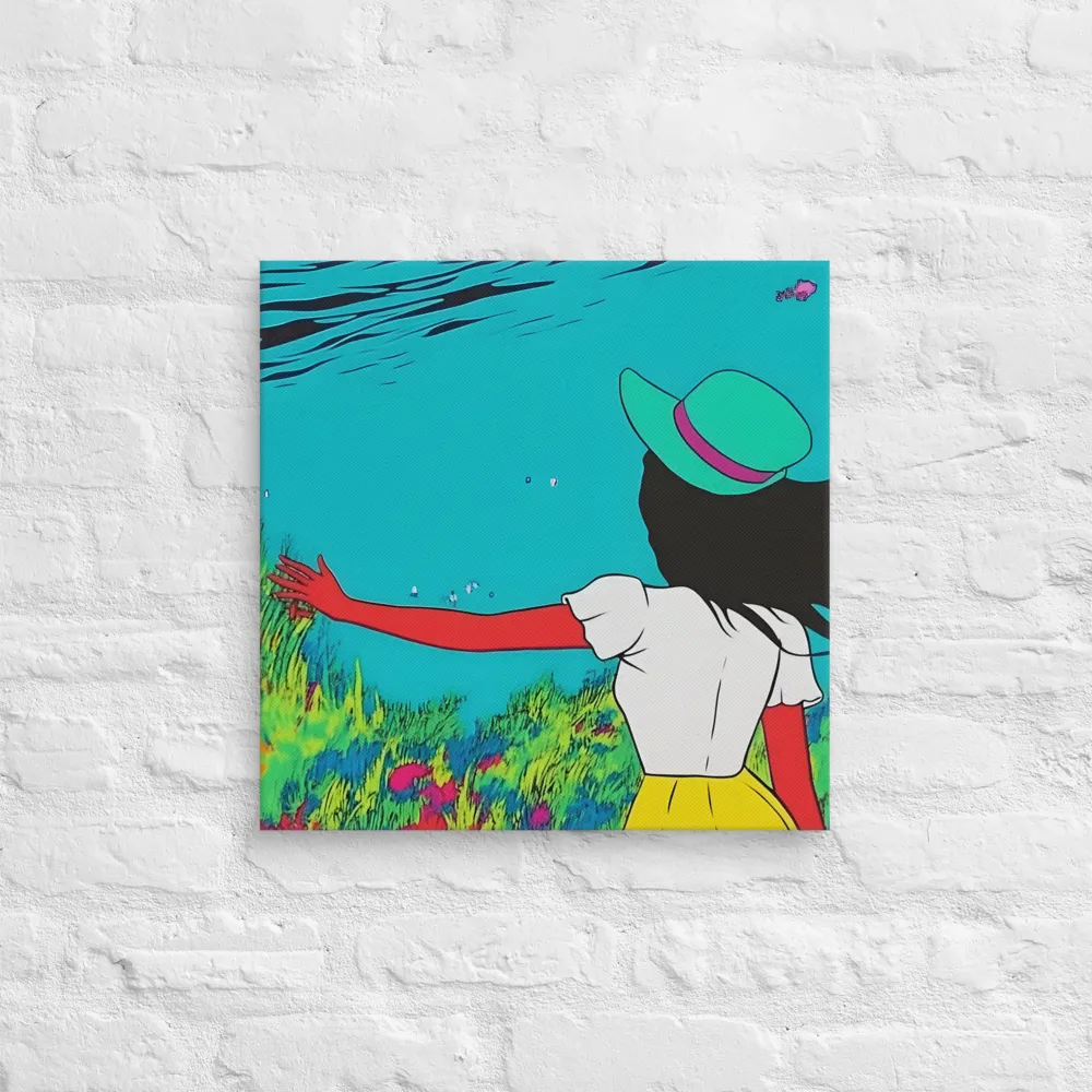 Whimsical Encounter | Canvas | 18″×18″