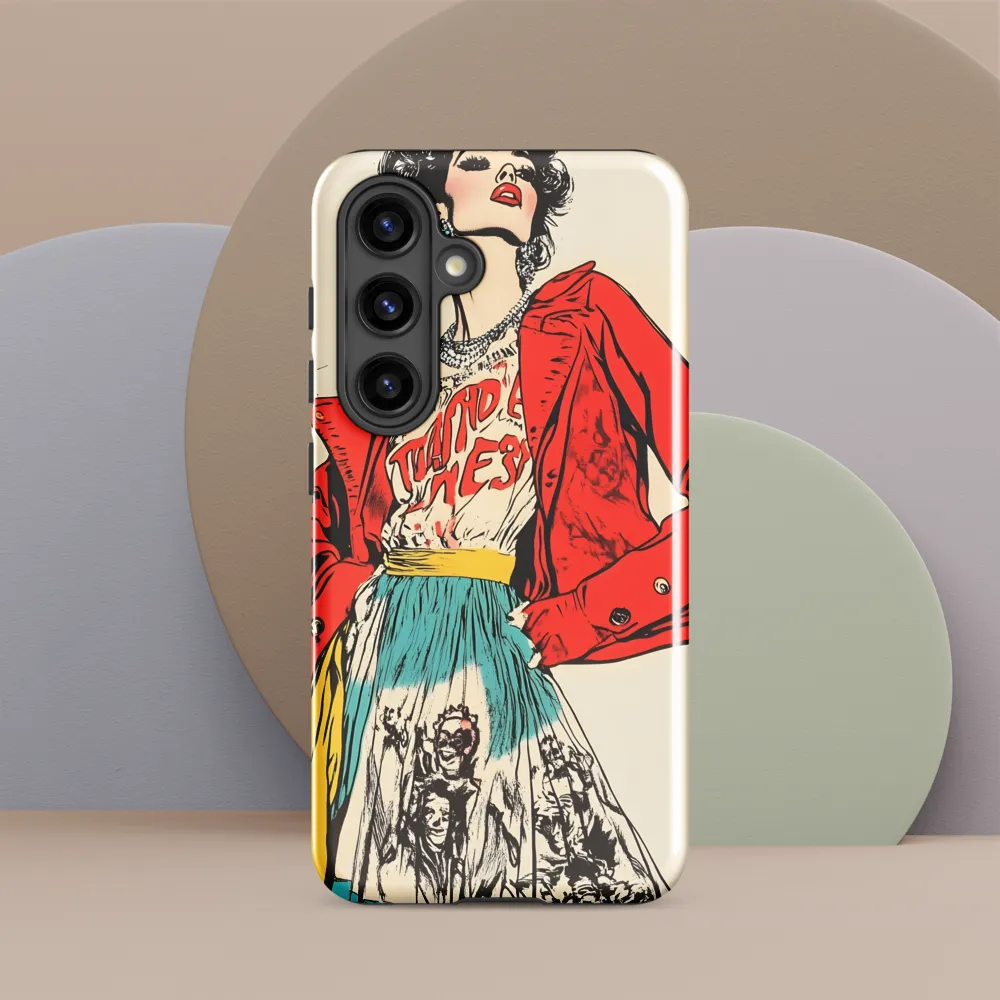 Vibrant Elegance: A Pop Art Fashion Statement