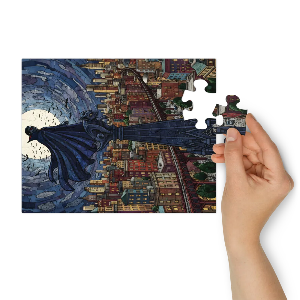 Moonlit Sentinel 
 Jigsaw Puzzle in Tin Box