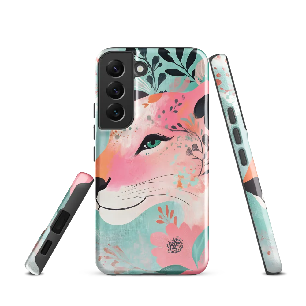 Whimsical Majesty: A Floral Lion