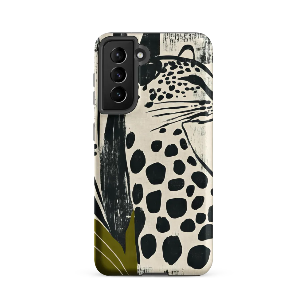 Leopard in Silhouette: A Modern Appeal | Phone Case |  S21 FE | Tough Case | Matte