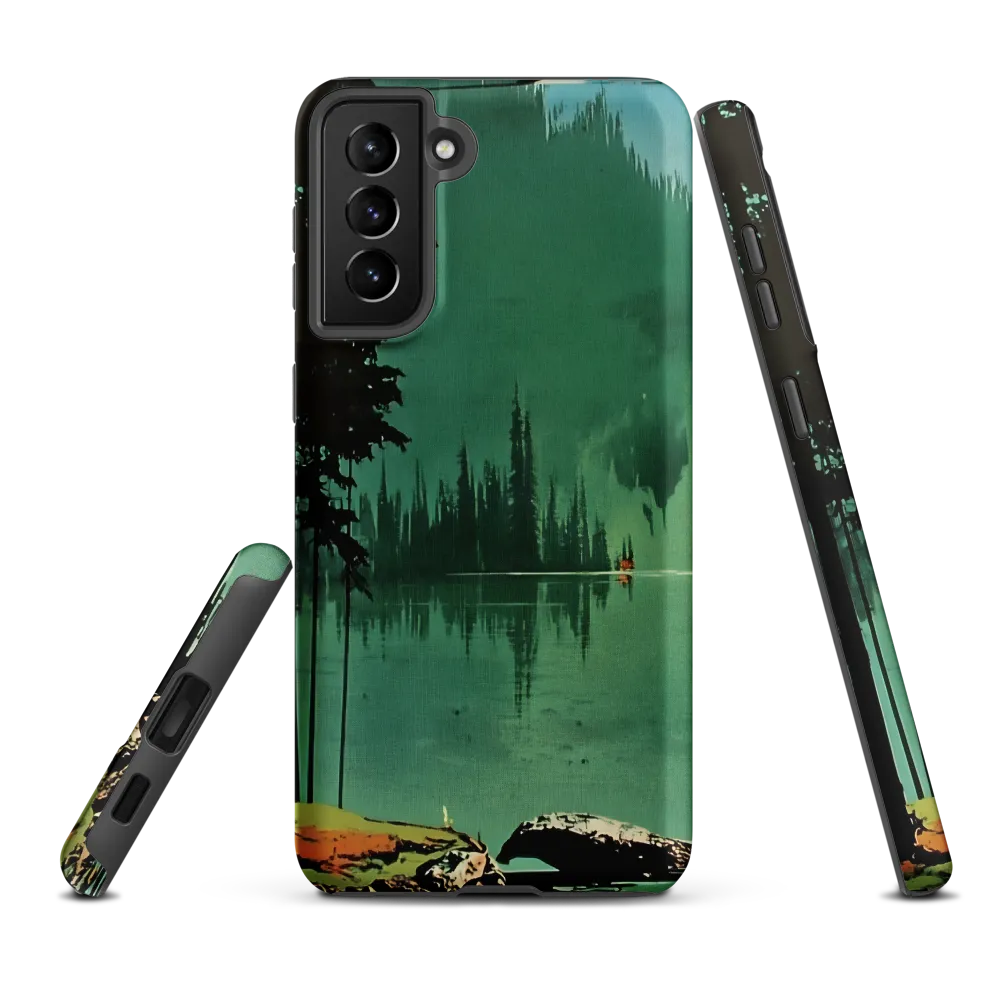 Serenity Reflected: A Tranquil Lake Scene