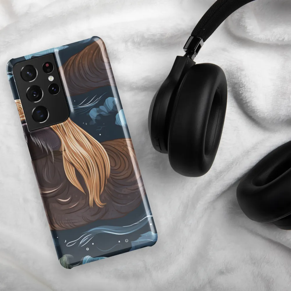 Whimsical Walruses in Deep Blue